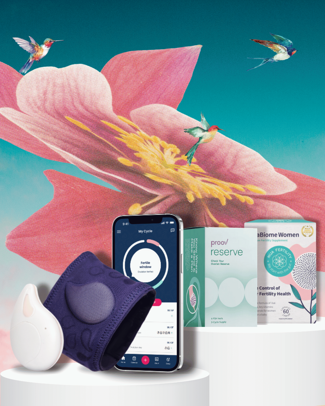 Basal body temperature tracking with Tempdrop and support your body with fertility supplements