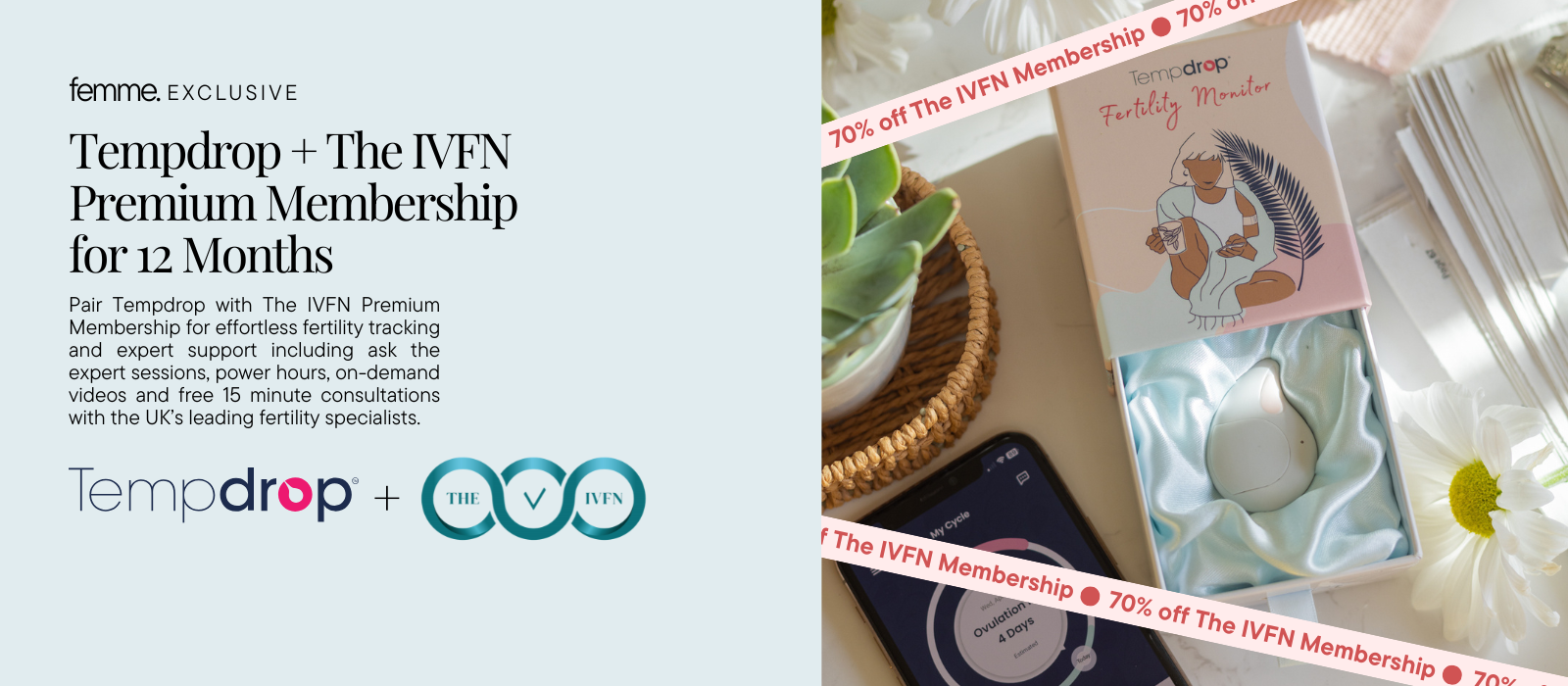Tempdrop + The IVFN Premium Membership for 12 Months