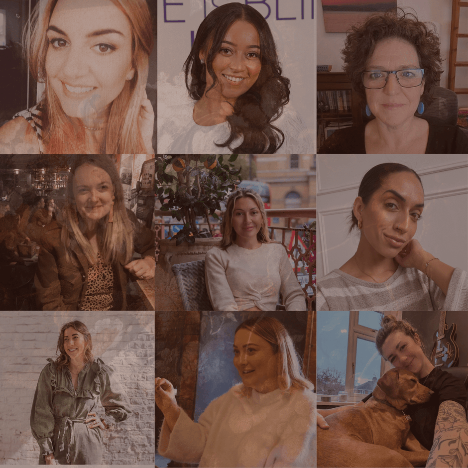 Women sharing their voices for femme's Accelerate Action campaign