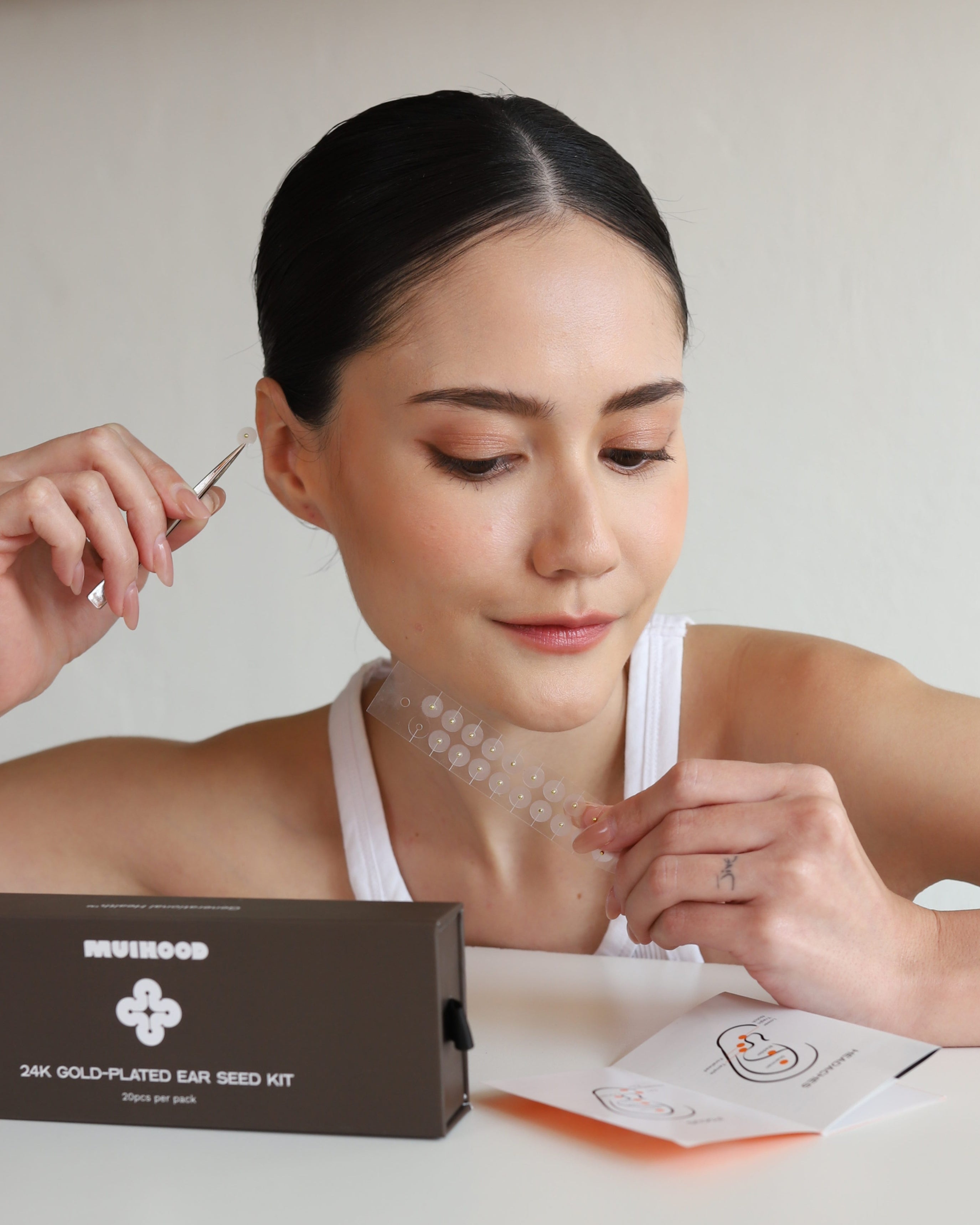 Muihood 24K Gold Plated Ear Seed Kit