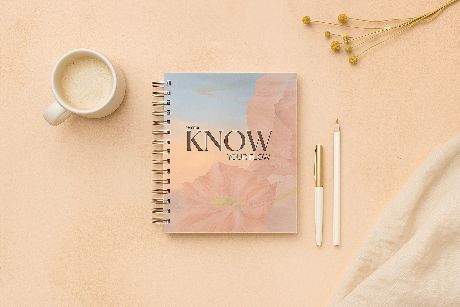 Know Your Flow 12-week cycle syncing mock up