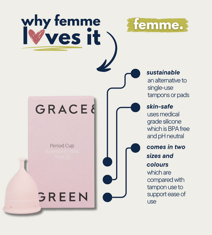 Grace &amp; Green - Reusable Period Cup