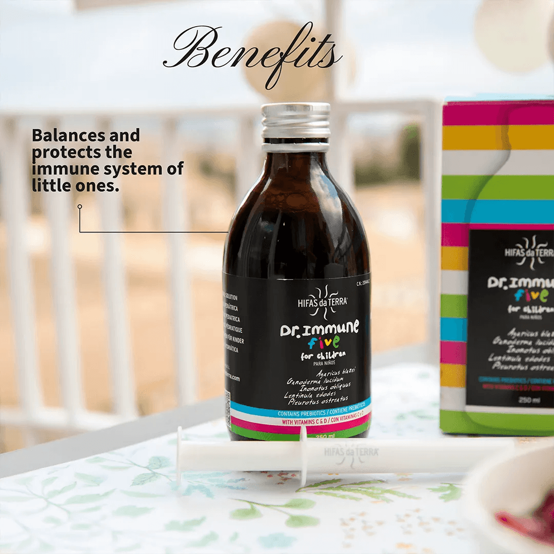 Hifas da Terra Dr. Immune Five balances and protect immune system benefits