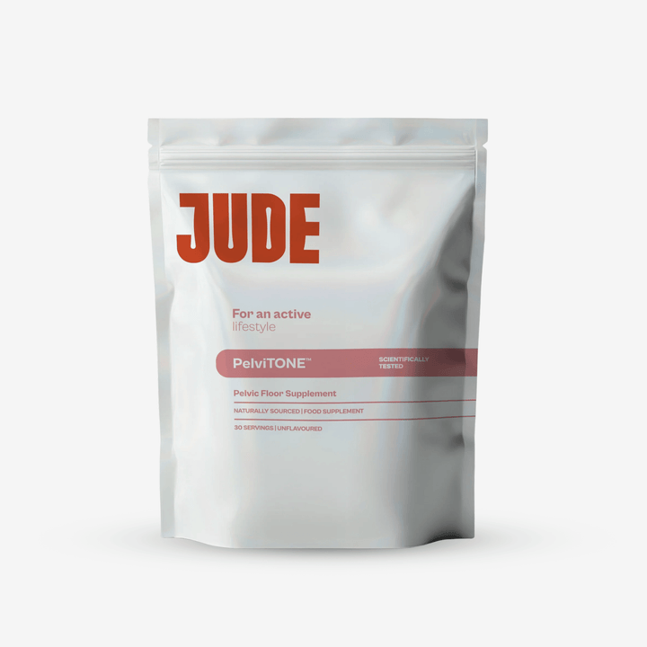 JUDE PelvitONE pelvic floor supplement, featuring a white background.