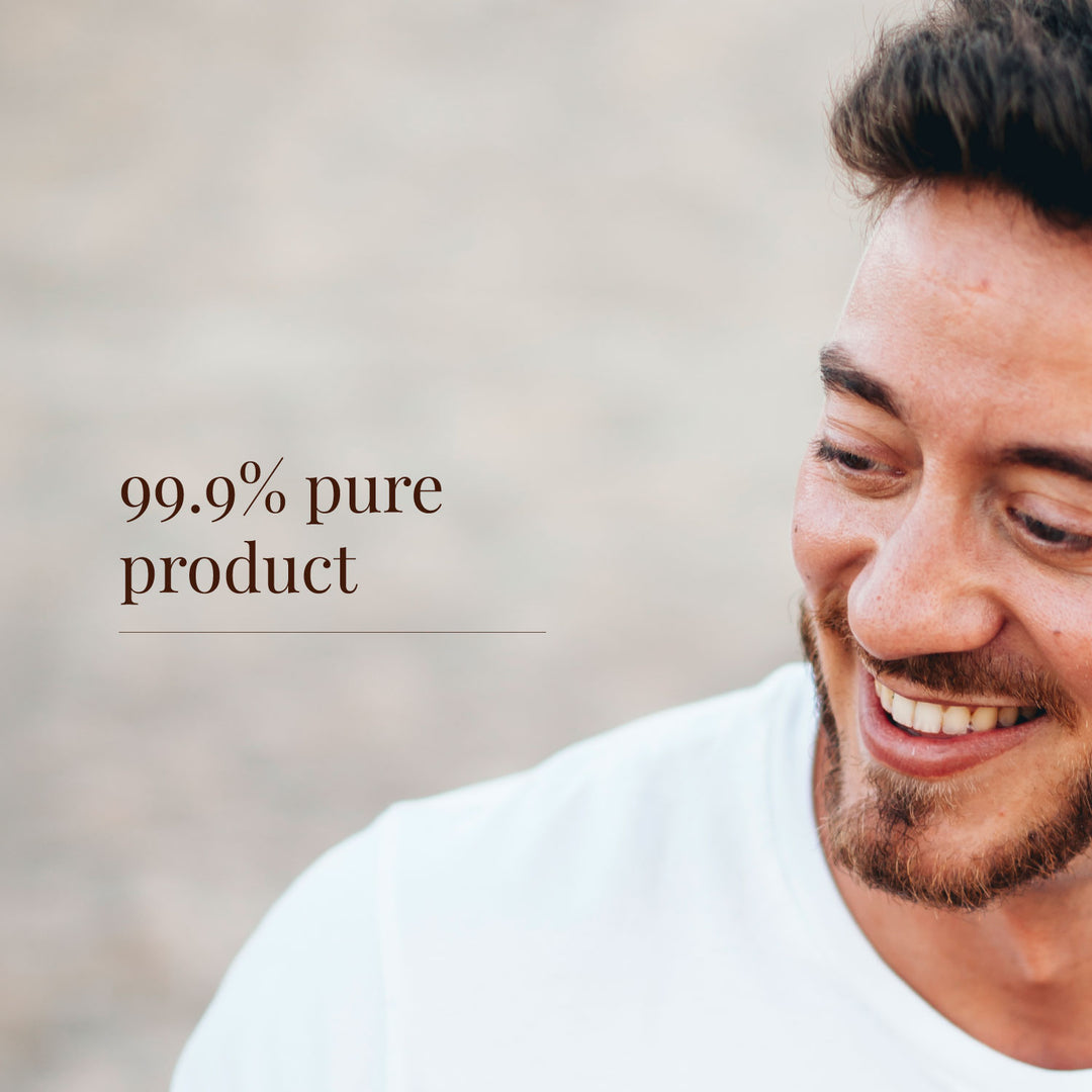 MSM supplement with text '99.9% pure product' on a lifestyle background