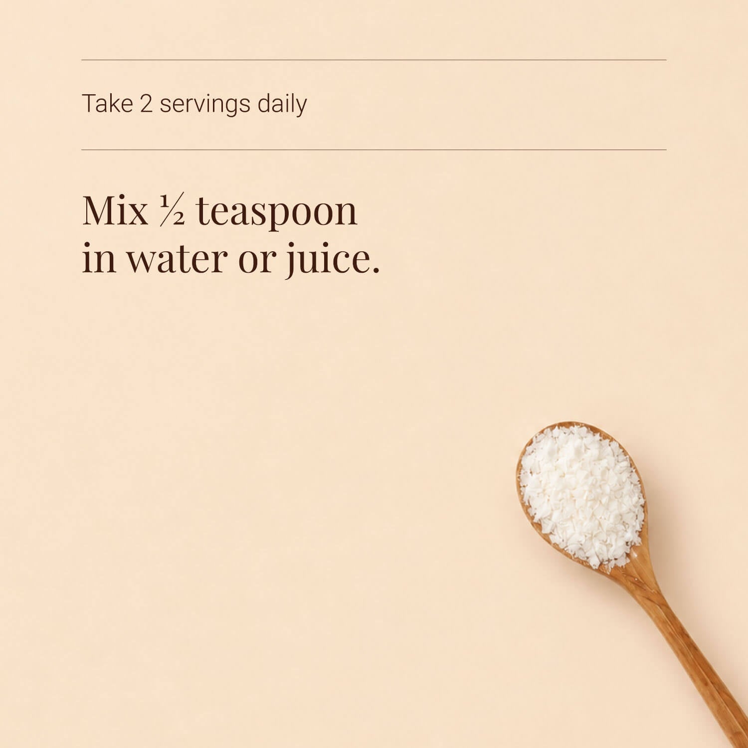 Image to show how to take KIKI Health MSM Powder