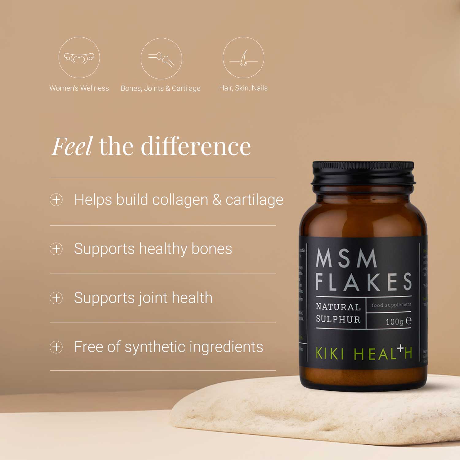 Kiki Health MSM Flakes supplement benefits