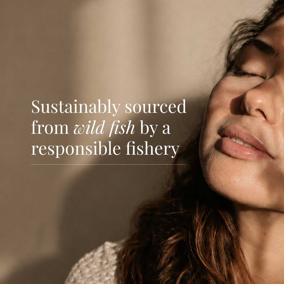 Sustainably sourced collagen by a responsible fishery lifestyle background