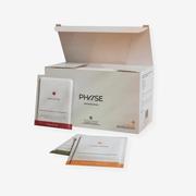 Product shot of The Phase System™ , a 30-day supplement system designed around the changing needs of your menstrual cycle. 
