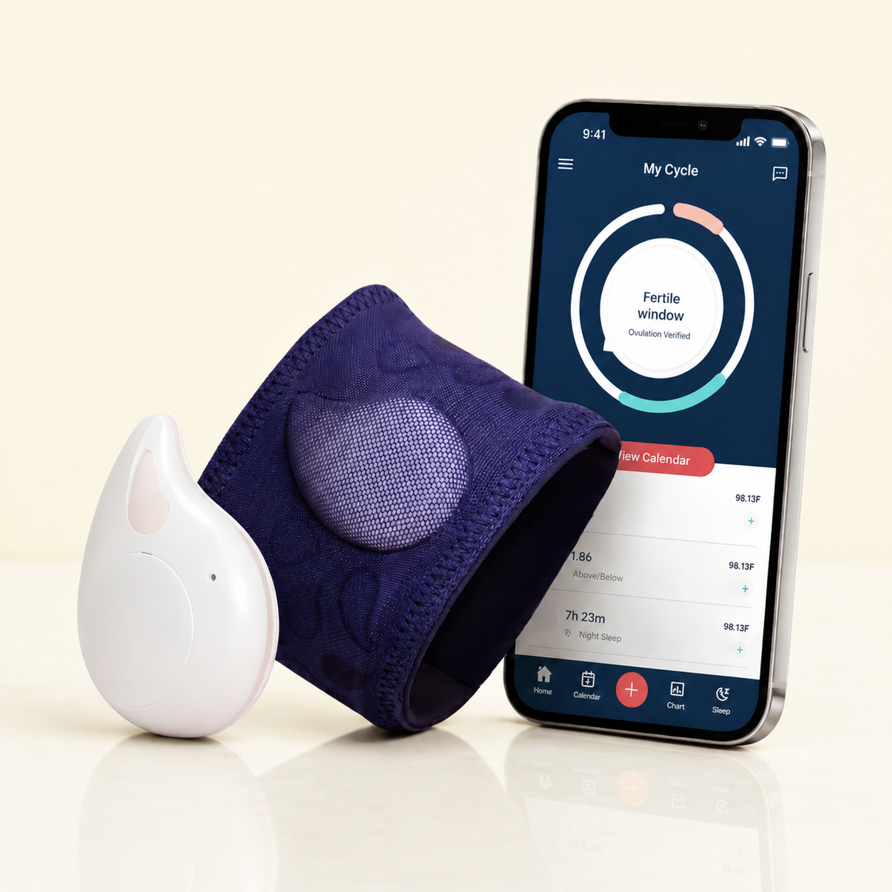 Tempdrop Ovulation & Fertility Cycle All-In-One Tracker | Monitors Basal Body Temperature During Sleep