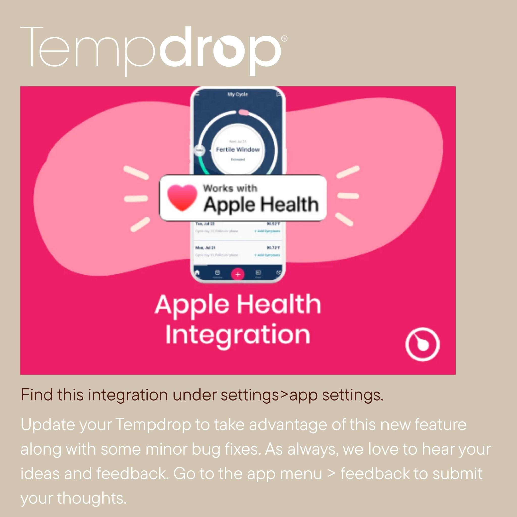 Tempdrop - BBT tracking while you sleep