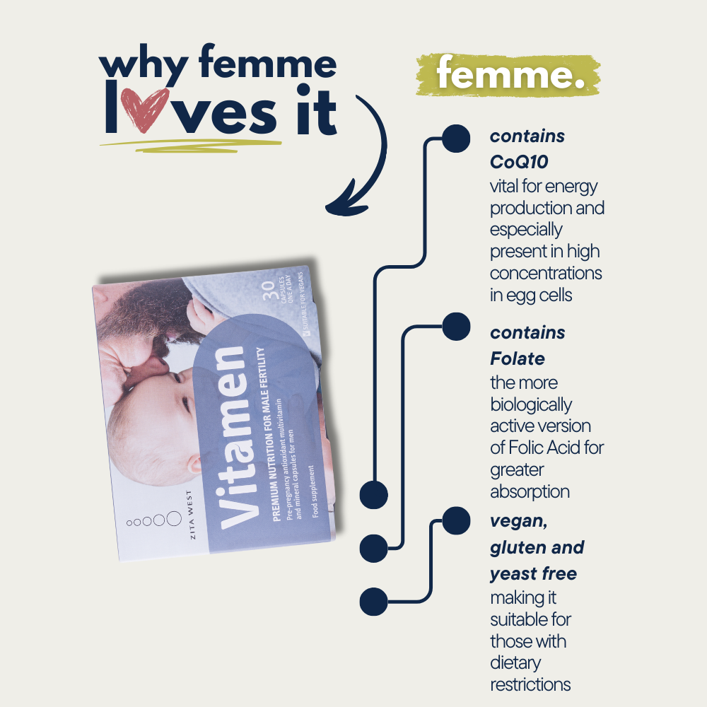 Zita West Vitamen, Fertility Supplement for Men