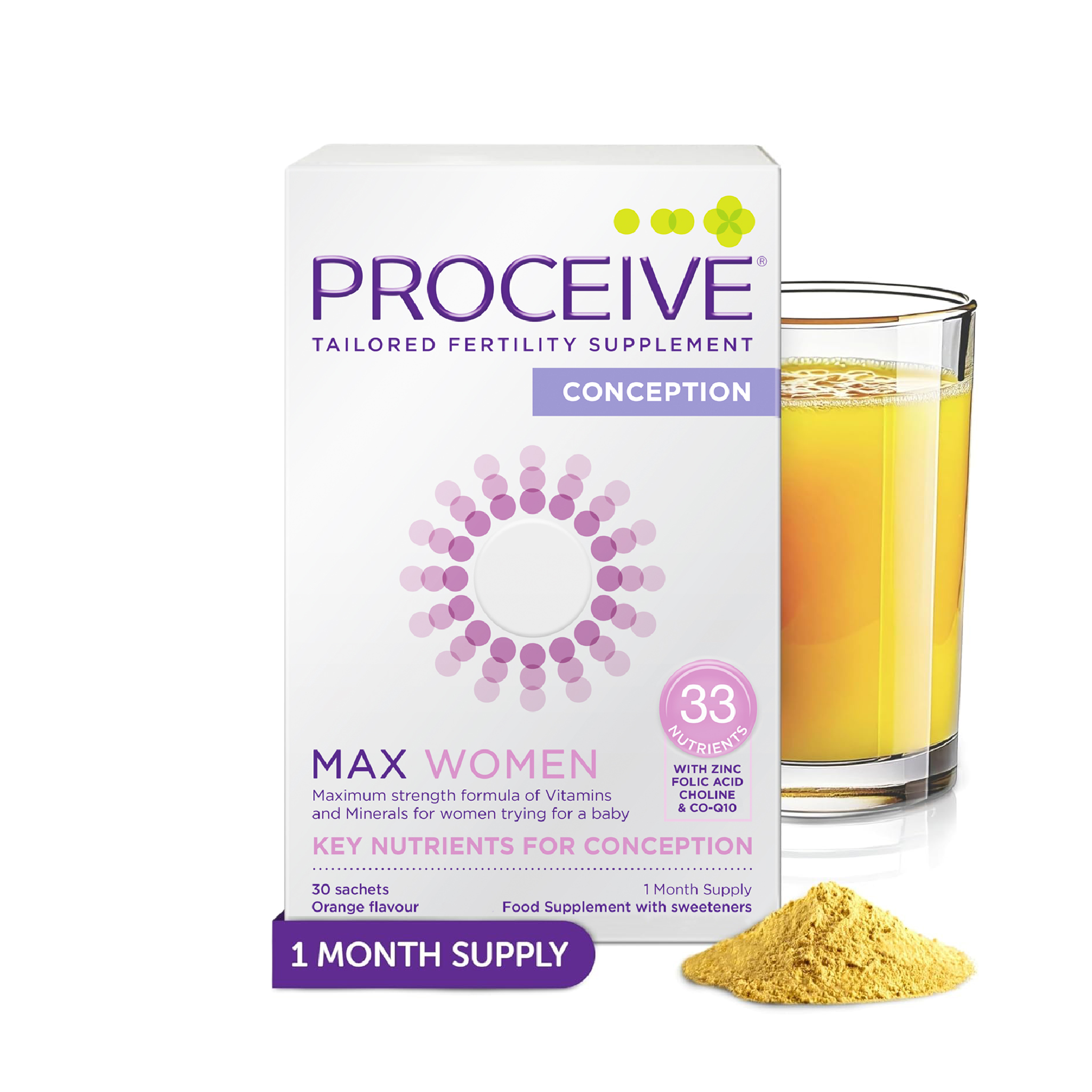 Proceive® Max Women Fertility Supplements | 30 Days Supply