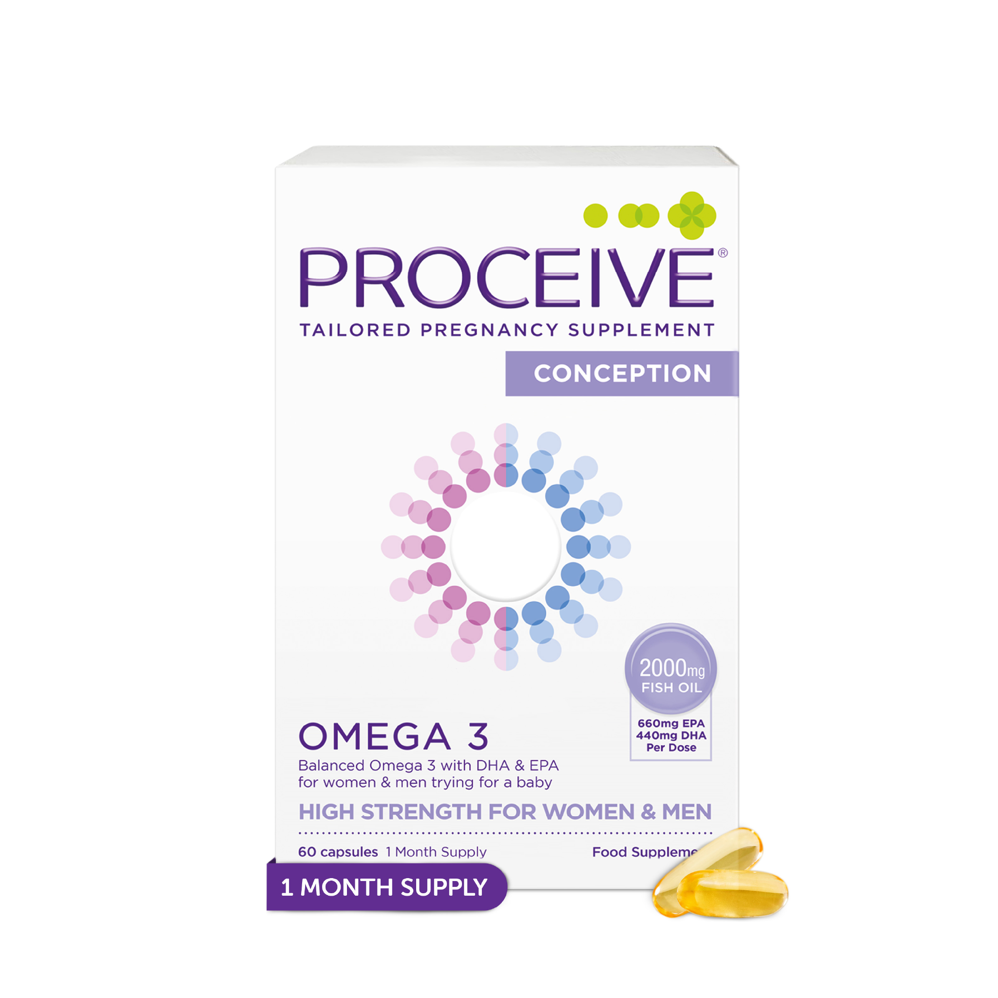Proceive® Conception Omega 3 Fertility Supplement | 30 Days Supply