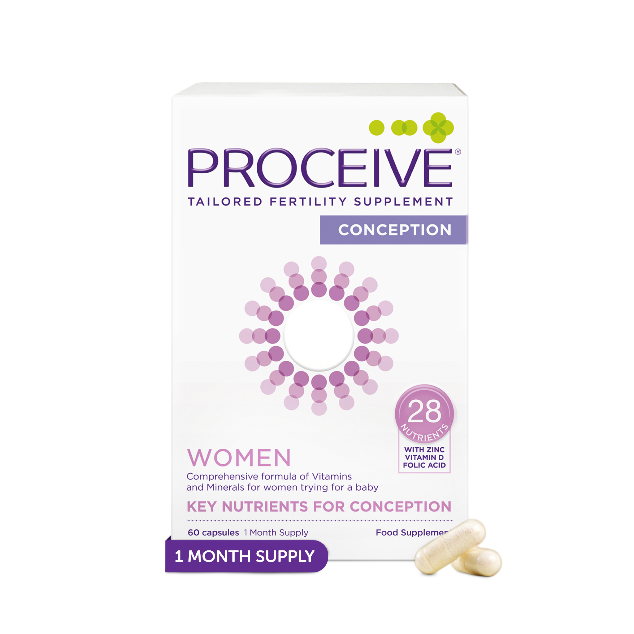 Proceive® Women Fertility Supplements | 30 Days Supply